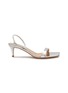 Main View - Click To Enlarge - GIANVITO ROSSI - 55 Metallic Leather Sandals