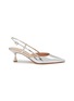 Main View - Click To Enlarge - GIANVITO ROSSI - 55 Leather Slingback Pumps