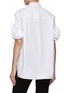 Back View - Click To Enlarge - VALENTINO GARAVANI - Rosette Half Sleeve Popin Shirt