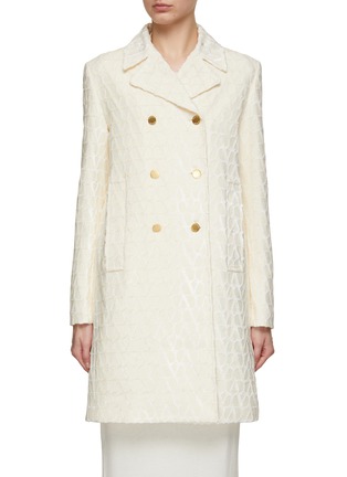 Main View - Click To Enlarge - VALENTINO GARAVANI - Double Breasted Iconograph Coat