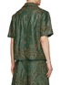 Back View - Click To Enlarge - AMIRI - Laser Cut Out Bandana Leather Bowling Shirt