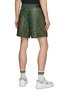 Back View - Click To Enlarge - AMIRI - Laser Cut Out Bandana Leather Drawstring Shorts