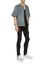 Figure View - Click To Enlarge - AMIRI - Waxed Denim Distressed Skinny Jeans