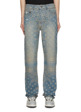 Main View - Click To Enlarge - AMIRI - Bandana Jacquard Jeans