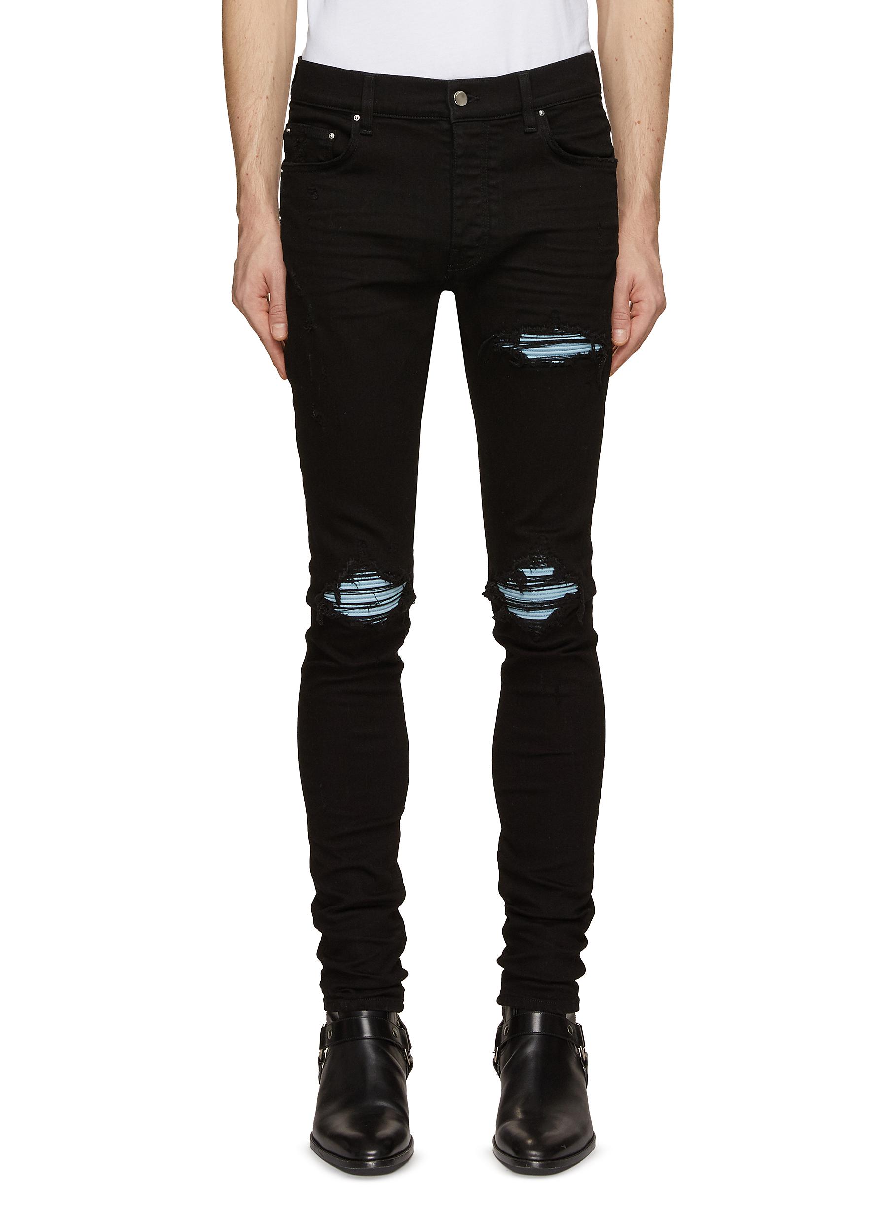 MX1 Suede Insert Skinny Jeans