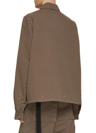 Back View - Click To Enlarge - RICK OWENS DRKSHDW - Barre Extended Sleeve Zip Jacket