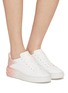 Figure View - Click To Enlarge - JIMMY CHOO - Diamond Maxi/F II Low Top Lace Up Leather Sneaker