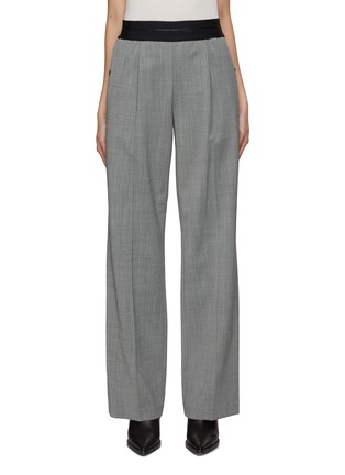 Main View - Click To Enlarge - HELMUT LANG - Herringbone Pleat Suit Pants