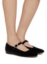 Figure View - Click To Enlarge - LE MONDE BERYL - Velevt Mary Jane Ballerina Flats