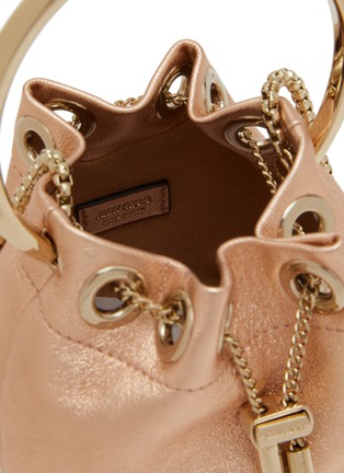 Detail View - Click To Enlarge - JIMMY CHOO - Micro Bon Bon Leather Bucket Bag