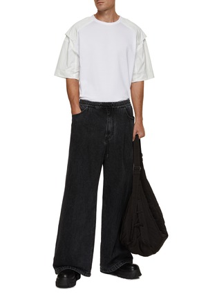 Figure View - Click To Enlarge - JUUN.J - Drawstring Washed Jeans