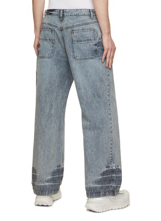 Back View - Click To Enlarge - JUUN.J - Unbleached Detail Straight Leg Jeans