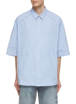 Main View - Click To Enlarge - JUUN.J - Side Slit Striped Shirt