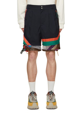 Main View - Click To Enlarge - KOLOR - Sportwear Detail Double Leg Quilted Back Shorts