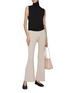 Figure View - Click To Enlarge - CFCL - Tight Flare Rib Knit Pants