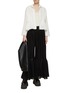 Figure View - Click To Enlarge - CFCL - Cascades Wide Leg Flared Pants