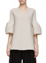 Main View - Click To Enlarge - CFCL - Pottery Flared Cuffs V-Neck Top