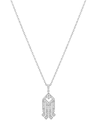 Main View - Click To Enlarge - KORLOFF - Eclat 18K White Gold Diamond Pendant Necklace