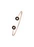 Main View - Click To Enlarge - KORLOFF - Saint-Petersbourg Rose Gold Diamond Black Onyx Bangle — Size 15