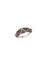 Main View - Click To Enlarge - KORLOFF - Korlove 18K Rose Gold Black Diamond Ring — Size 53