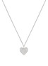 Main View - Click To Enlarge - KORLOFF - Korlove 18K White Gold Diamond Heart Pendant Necklace