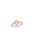 Main View - Click To Enlarge - KORLOFF - Eclat 18K Rose Gold Diamond Ring — Size 52