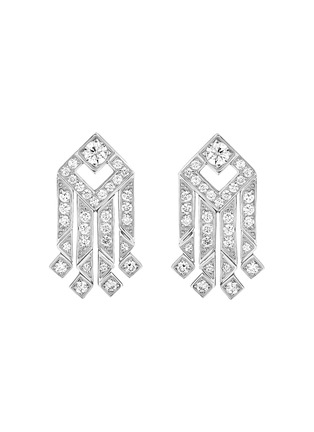Main View - Click To Enlarge - KORLOFF - Eclat 18K White Gold Diamond Earrings