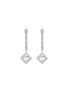 Main View - Click To Enlarge - KORLOFF - Eclat 18K White Gold Diamond Hoop Earrings