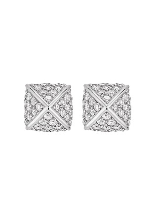 Main View - Click To Enlarge - KORLOFF - Korlove 18K White Gold Diamond Stud Earrings