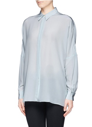 Front View - Click To Enlarge - ACNE STUDIOS - 'Jetson' batwing sleeve silk shirt