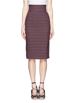 Main View - Click To Enlarge - STELLA JEAN - 'Gilda' Stripe pencil skirt