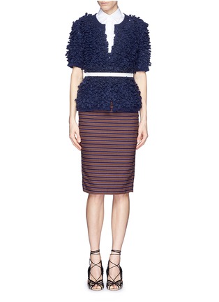 Figure View - Click To Enlarge - STELLA JEAN - 'Gilda' Stripe pencil skirt
