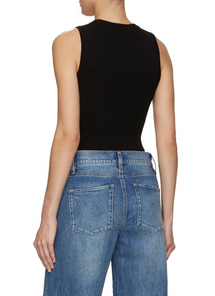 Back View - Click To Enlarge - ALICE & OLIVIA - Amity Embellished Crop Top