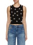 Main View - Click To Enlarge - ALICE & OLIVIA - Amity Embellished Crop Top