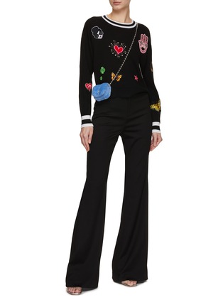 Figure View - Click To Enlarge - ALICE & OLIVIA - Deanna High Rise Boot Leg Pants