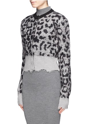 Front View - Click To Enlarge - ACNE STUDIOS - 'Gabi Animal' leopard print cardigan