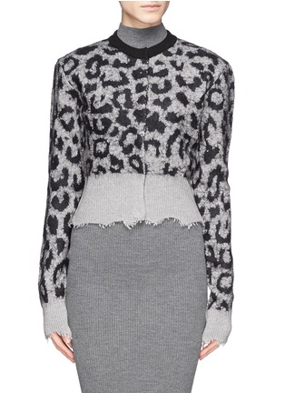 Main View - Click To Enlarge - ACNE STUDIOS - 'Gabi Animal' leopard print cardigan