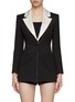 Main View - Click To Enlarge - ALICE & OLIVIA - Silvie Strong Shoulder Blazer