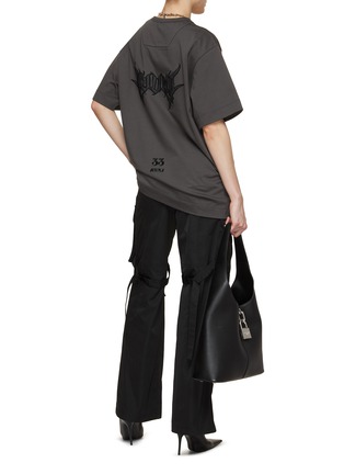 Figure View - Click To Enlarge - JUUN.J - Logo Embroidered Cotton T-Shirt