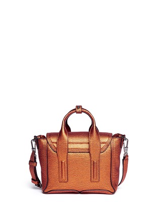 Back View - Click To Enlarge - 3.1 PHILLIP LIM - 'Pashli' mini metallic leather satchel