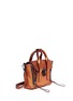 Front View - Click To Enlarge - 3.1 PHILLIP LIM - 'Pashli' mini metallic leather satchel