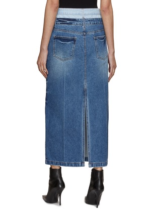 Back View - Click To Enlarge - JUUN.J - Double Waisted Denim Skirt