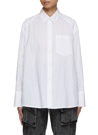 Main View - Click To Enlarge - JUUN.J - Oversized Crinkled Shirt