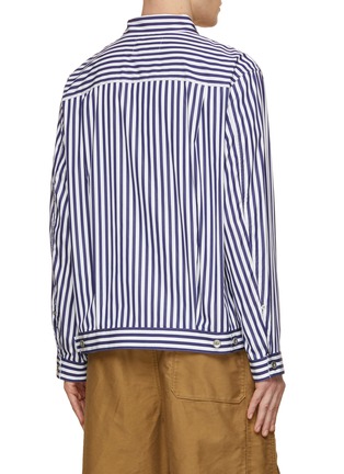 x Thomas Mason Striped Poplin Shirt Jacket