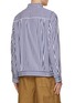 Back View - Click To Enlarge - SACAI - Thomas Mason Striped Poplin Shirt Jacket