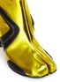 Detail View - Click To Enlarge - MAISON MARGIELA - 'Tabi' metallic leather ankle boots