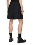 Back View - Click To Enlarge - SACAI - Chalk Stripe Pleated Back Belted Shorts