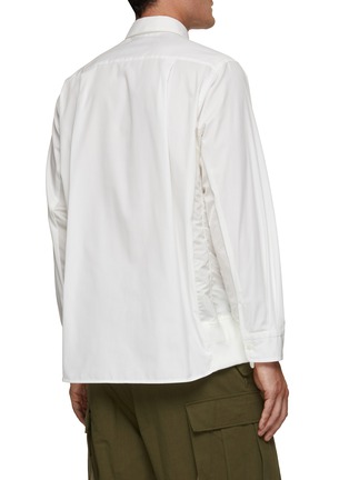 Back View - Click To Enlarge - SACAI - Contrasting Insert Poplin Shirt