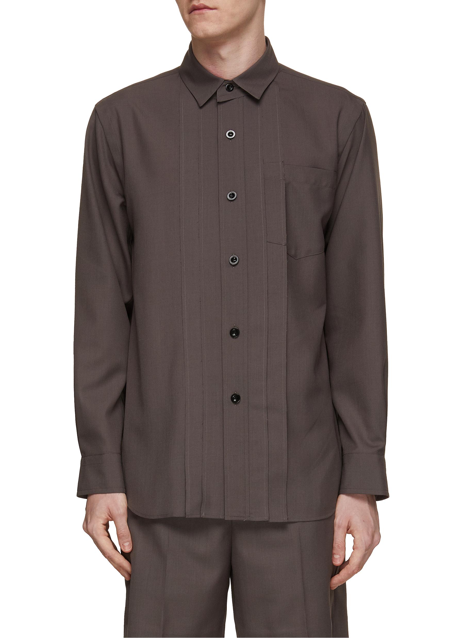 SACAI | Pleated Suiting Shirt | Men | Lane Crawford