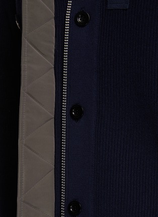  - SACAI - Sleeve Pocket Zip Up Cardigan
